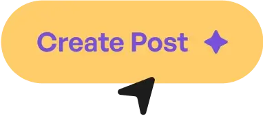 Example of a website button, displays 'create post'